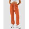 imageATHMILE Sweatpants Women Fall Fashion 2026 Baggy Joggers Workout Lounge Lightweight Comfy High Waisted Athletic Sweat PantsOrange