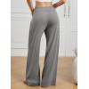 imageATHMILE Sweatpants Women Wide Leg Baggy Pants HighWaisted Drawstring Sweat Pants with PocketZgrey