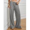 imageATHMILE Sweatpants Women Wide Leg Baggy Pants HighWaisted Drawstring Sweat Pants with PocketZgrey