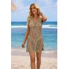 imageATHMILE Swimsuit Coverup for Women 2026 Bathing Suit Cover ups Crochet Beach Dress Hollow Out Slit Bikini Cover Up DressesSand