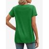 imageATHMILE T Shirts Short Sleeve V Neck Tees for Women Fashion Tops Trendy Lightweight Casual Summer Outfits Clothes 2026 BeachSan Pa Green