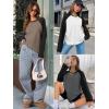 imageATHMILE Women Oversized Long Sleeve Shirt 2026 Fall Winter Casual Basics Top Loose Fit Tee Fashion Cute ClothesWhite Black