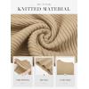 imageATHMILE Womens 2026 Fall Long Sleeve Pullover Ribbed Knit Sweater Low Mock Neck Slim Fit Basic Casual Tee TopsToffee