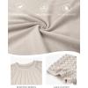 imageATHMILE Womens Blouses Short Sleeve Tops Spring Summer Fall Work Dressy Casual Business Date Outfits Lace Shirts 2026Beige