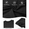 imageATHMILE Womens Blouses Short Sleeve Tops Spring Summer Fall Work Dressy Casual Business Date Outfits Lace Shirts 2026Black