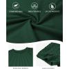imageATHMILE Womens Blouses Short Sleeve Tops Spring Summer Fall Work Dressy Casual Business Date Outfits Lace Shirts 2026Dark Green