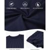 imageATHMILE Womens Blouses Short Sleeve Tops Spring Summer Fall Work Dressy Casual Business Date Outfits Lace Shirts 2026Navy