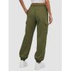 imageATHMILE Womens Cargo Sweatpants Oversized Fleece Joggers Fall Fashion Outfits Y2k Clothes 2026 with PocketsArmygreen