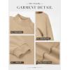 imageATHMILE Womens Cropped Sweatshirts Oversized Turtleneck Long Sleeve Tops 2026 Spring Winter Loose Pullover Teen Girls ClothesCoffeegrey