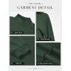 imageATHMILE Womens Cropped Sweatshirts Oversized Turtleneck Long Sleeve Tops 2026 Spring Winter Loose Pullover Teen Girls ClothesDark Green