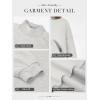 imageATHMILE Womens Cropped Sweatshirts Oversized Turtleneck Long Sleeve Tops 2026 Spring Winter Loose Pullover Teen Girls ClothesGrey