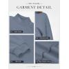 imageATHMILE Womens Cropped Sweatshirts Oversized Turtleneck Long Sleeve Tops 2026 Spring Winter Loose Pullover Teen Girls ClothesGrey Blue