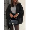 imageATHMILE Womens Fall Oversized Cardigan Sweaters Long Lantern Sleeve Knit Open Front Lightweight Winter Fashion Clothes 2026Black