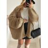 imageATHMILE Womens Fall Oversized Cardigan Sweaters Long Lantern Sleeve Knit Open Front Lightweight Winter Fashion Clothes 2026Camel