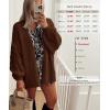 imageATHMILE Womens Fall Oversized Cardigan Sweaters Long Lantern Sleeve Knit Open Front Lightweight Winter Fashion Clothes 2026Caramel
