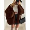imageATHMILE Womens Fall Oversized Cardigan Sweaters Long Lantern Sleeve Knit Open Front Lightweight Winter Fashion Clothes 2026Caramel