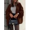 imageATHMILE Womens Fall Oversized Cardigan Sweaters Long Lantern Sleeve Knit Open Front Lightweight Winter Fashion Clothes 2026Caramel