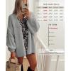 imageATHMILE Womens Fall Oversized Cardigan Sweaters Long Lantern Sleeve Knit Open Front Lightweight Winter Fashion Clothes 2026Gray