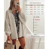 imageATHMILE Womens Fall Oversized Cardigan Sweaters Long Lantern Sleeve Knit Open Front Lightweight Winter Fashion Clothes 2026Grey Beige