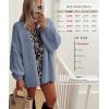 imageATHMILE Womens Fall Oversized Cardigan Sweaters Long Lantern Sleeve Knit Open Front Lightweight Winter Fashion Clothes 2026Haze Blue