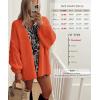 imageATHMILE Womens Fall Oversized Cardigan Sweaters Long Lantern Sleeve Knit Open Front Lightweight Winter Fashion Clothes 2026Orange