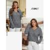 imageATHMILE Womens Fall Tops 2026 Fashion Trendy Pullover Sweater V Neck Long Sleeve Shirt Knit Blouse Clothes OutfitsGrey