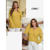 imageATHMILE Womens Fall Tops 2026 Fashion Trendy Pullover Sweater V Neck Long Sleeve Shirt Knit Blouse Clothes OutfitsYellow