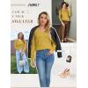 imageATHMILE Womens Fall Tops 2026 Fashion Trendy Pullover Sweater V Neck Long Sleeve Shirt Knit Blouse Clothes OutfitsYellow