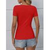 imageATHMILE Womens Long Sleeve CrewneckV Neck Ribbed Tops Fall Fitted Stretch Casual Basic T Shirts 2026Bred