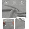 imageATHMILE Womens Long Sleeve CrewneckV Neck Ribbed Tops Fall Fitted Stretch Casual Basic T Shirts 2026Vneckheather Grey