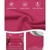 imageATHMILE Womens Long Sleeve CrewneckV Neck Ribbed Tops Fall Fitted Stretch Casual Basic T Shirts 2026Vneckhot Pink