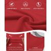 imageATHMILE Womens Long Sleeve CrewneckV Neck Ribbed Tops Fall Fitted Stretch Casual Basic T Shirts 2026Vneckred