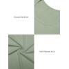 imageATHMILE Womens Scoop Neck Long Sleeve Tops Fashion Ribbed Knit Shirts Slim Fitted Casual Basic Tee T Shirt for Women 2026Agrass Green