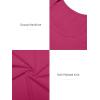 imageATHMILE Womens Scoop Neck Long Sleeve Tops Fashion Ribbed Knit Shirts Slim Fitted Casual Basic Tee T Shirt for Women 2026Ahot Pink