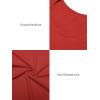 imageATHMILE Womens Scoop Neck Long Sleeve Tops Fashion Ribbed Knit Shirts Slim Fitted Casual Basic Tee T Shirt for Women 2026Ared