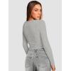 imageATHMILE Womens Scoop Neck Long Sleeve Tops Fashion Ribbed Knit Shirts Slim Fitted Casual Basic Tee T Shirt for Women 2026Bgrey