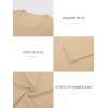 imageATHMILE Womens Scoop Neck Long Sleeve Tops Fashion Ribbed Knit Shirts Slim Fitted Casual Basic Tee T Shirt for Women 2026Blight Beige