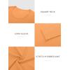 imageATHMILE Womens Scoop Neck Long Sleeve Tops Fashion Ribbed Knit Shirts Slim Fitted Casual Basic Tee T Shirt for Women 2026Borange