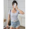 imageATHMILE Womens Scoop Neck Long Sleeve Tops Fashion Ribbed Knit Shirts Slim Fitted Casual Basic Tee T Shirt for Women 2026Clight Blue
