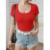 imageATHMILE Womens Scoop Neck Long Sleeve Tops Fashion Ribbed Knit Shirts Slim Fitted Casual Basic Tee T Shirt for Women 2026Cred