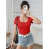 imageATHMILE Womens Scoop Neck Long Sleeve Tops Fashion Ribbed Knit Shirts Slim Fitted Casual Basic Tee T Shirt for Women 2026Cred