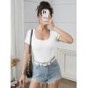 imageATHMILE Womens Scoop Neck Long Sleeve Tops Fashion Ribbed Knit Shirts Slim Fitted Casual Basic Tee T Shirt for Women 2026Cwhite