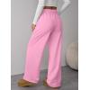 imageATHMILE Womens Sweatpants Wide Leg Baggy High Waist Y2K Pants Fall Winter Spring Joggers Clothes with PocketsPink