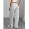 imageATHMILE Womens Sweatpants Wide Leg Barrel Pants Baggy Joggers Low Waist Fall Fashion Winter Clothing Pockets 2026Grey