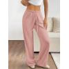 imageATHMILE Womens Sweatpants Wide Leg Barrel Pants Baggy Joggers Low Waist Fall Fashion Winter Clothing Pockets 2026Pink