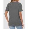 imageATHMILE Womens T Shirts Short Sleeve Crewneck Tees Trendy Lightweight Soft Casual Summer Tops 2025Grey