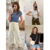 imageATHMILE Womens Tops Basic T Shirts Summer Business Dressy Casual Cap Sleeve Tee Cute Clothes Trendy Fashion Outfits White L