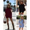 imageATHMILE Womens Two Piece Short Lounge Sets Spring Summer Casual Oversized Shirts Airport Travel Outfit Beach Vacation 2026Army Green