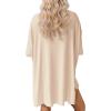 imageATHMILE Womens Two Piece Short Lounge Sets Spring Summer Casual Oversized Shirts Airport Travel Outfit Beach Vacation 2026Beige