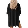 imageATHMILE Womens Two Piece Short Lounge Sets Spring Summer Casual Oversized Shirts Airport Travel Outfit Beach Vacation 2026Black